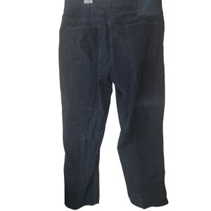 St Johns Bay Mens Black Corduroy Pants 38x30 100% Cotton Dark Academia Gorpcore